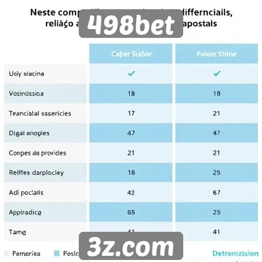 Comparativo entre 498bet e concorrentes do setor