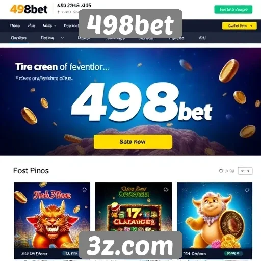 Características principais do site de jogos 498bet