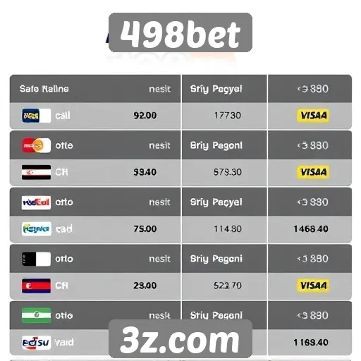 Revisão das opções de pagamento no 498bet